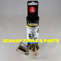 Diamant tegelboor nat  40 mm per 2 verpakt | 930019